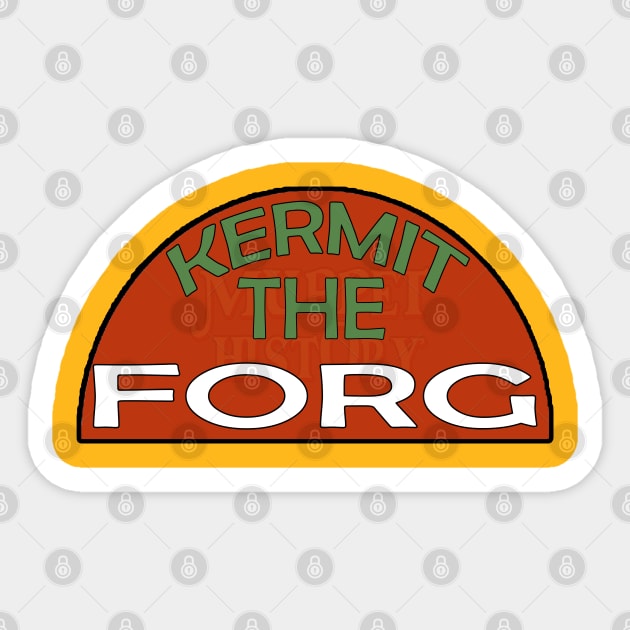 Kermit the Forg Sticker by Muppet History